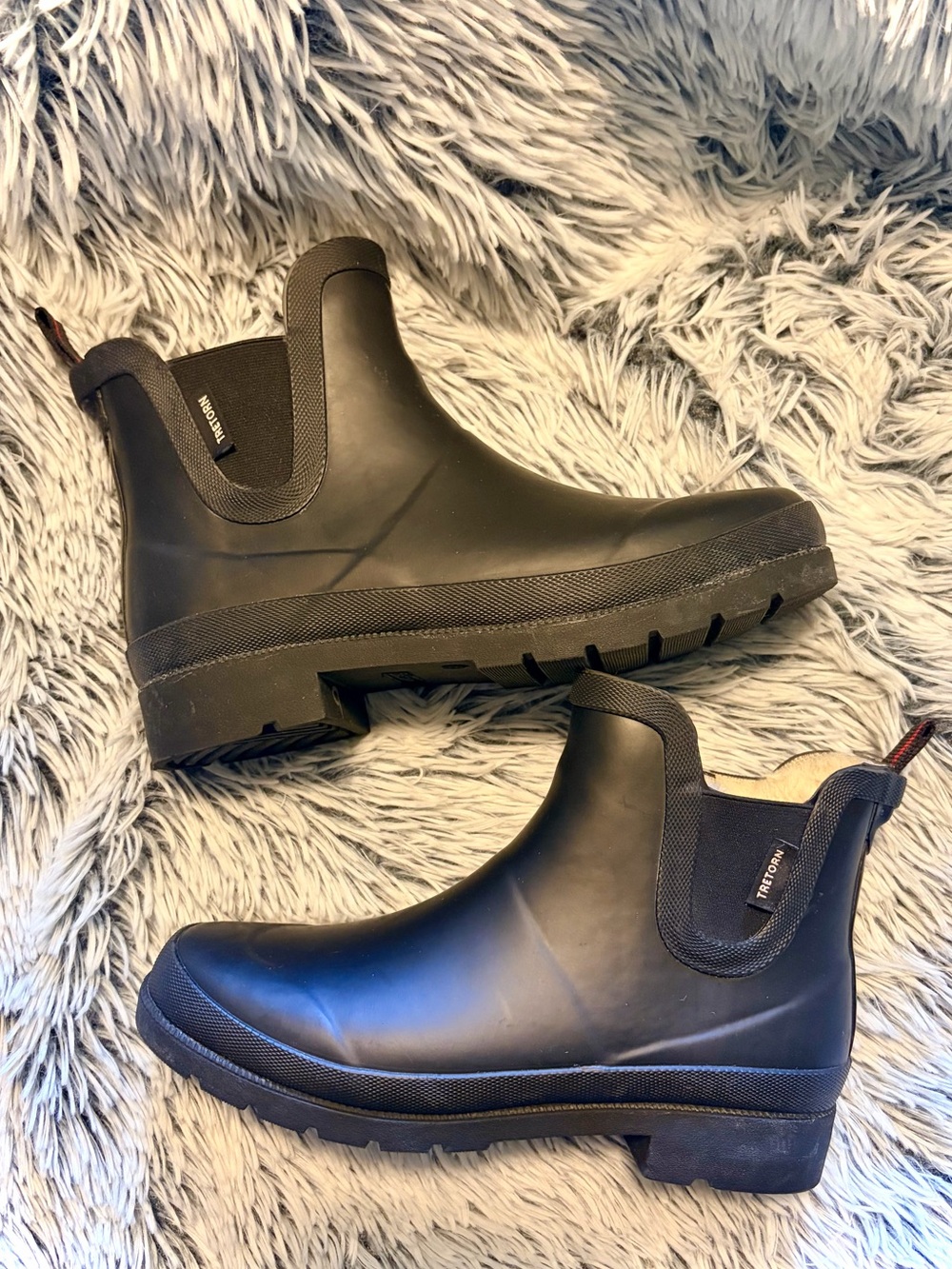 Tretorn Lila Faux Fur Lined Chelsea Rainboot